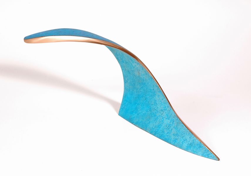 Incoming V Bronze Sculpture