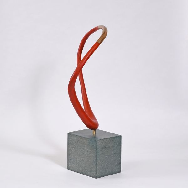 Acanto I Bronze and Slate Sculpture