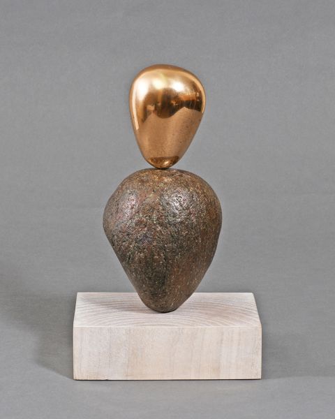 Beach Song 8 - Bronze on Cornish granite