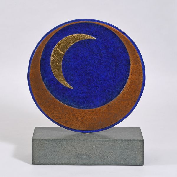 Phases - Bronze and Cumbrian Slate Table Sculpture