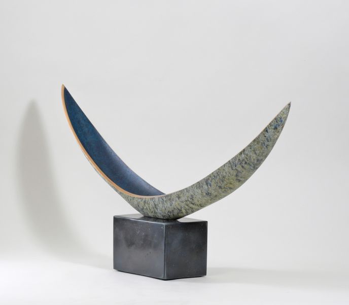 Pulse Bronze & Slate Sculpture