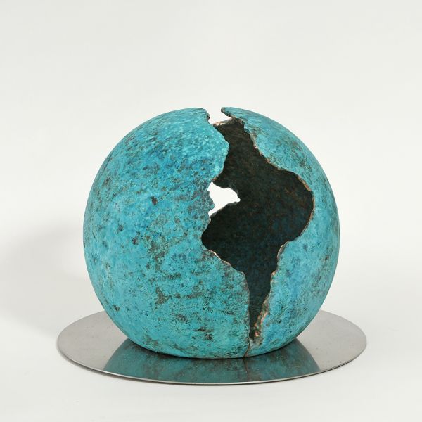 Puncture - Bronze and Stainless Steel Sculpture