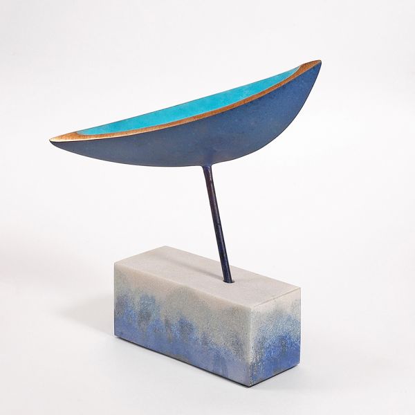 Discovery X Bronze and Glass Sculpture