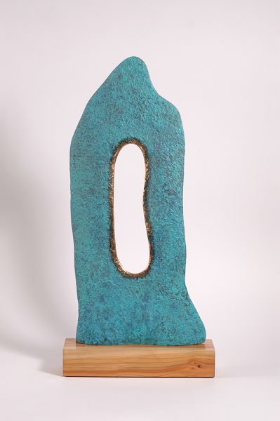 Early Days Bronze and Yew Sculpture