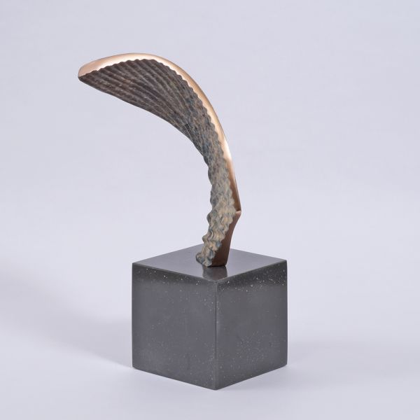 Fragment II Bronze and Slate Desktop Sculpture