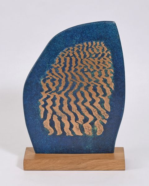 Lamorna to Rock Bronze and Oak Sculpture