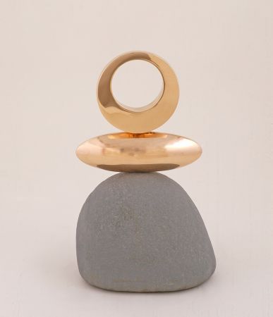 Beach Song XV - Bronze table sculpture