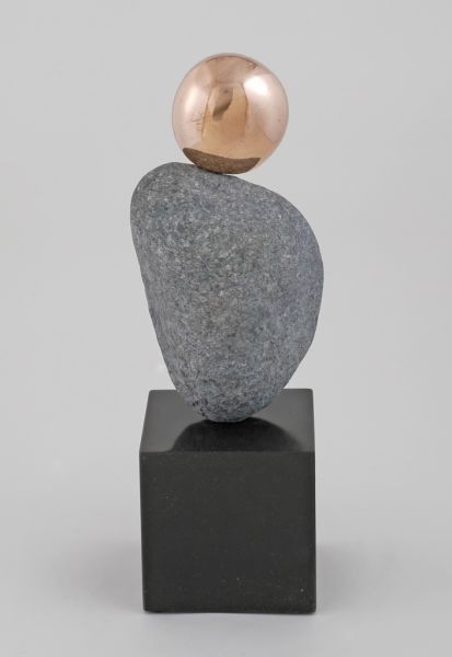 Beach Song 18 Bronze and Stone Table Sculpture