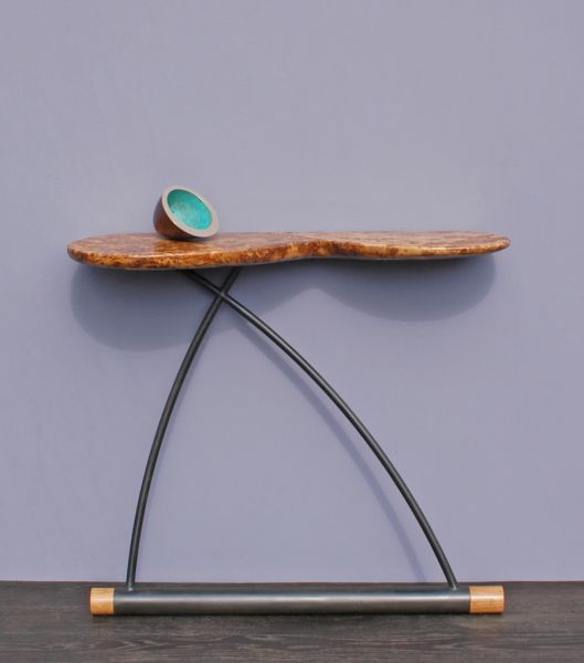 Interlock - Oak & Steel Table