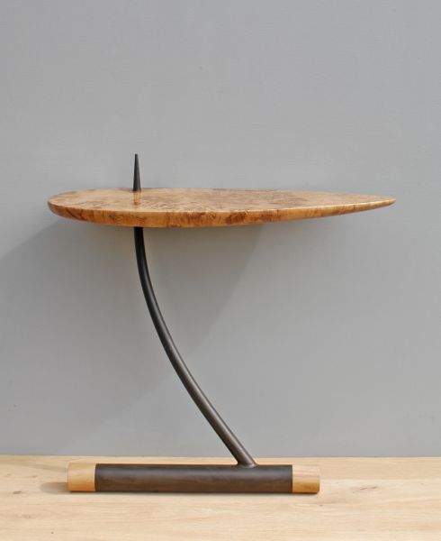 Rising Tide Oak & Steel Table